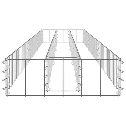 Gabionen-Hochbeet Verzinkter Stahl 270x30x10 cm