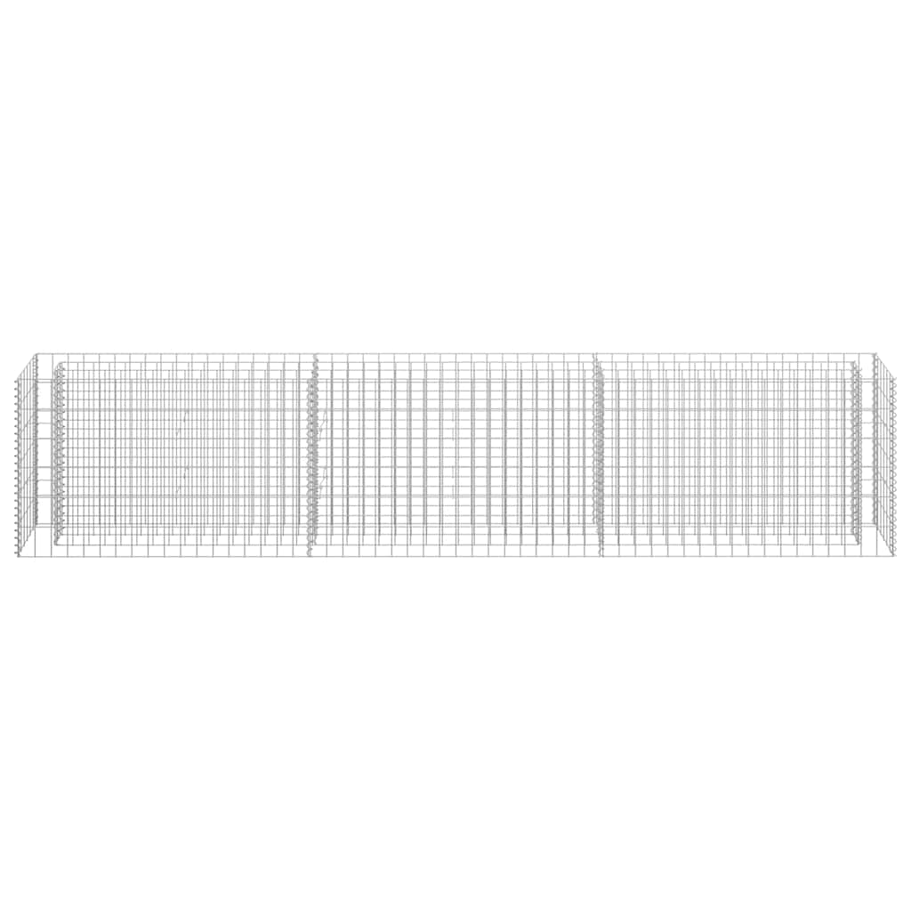 vidaXL Gabionen-Hochbeet Verzinkter Stahl 270×30×60 cm
