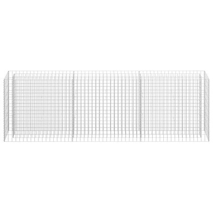 vidaXL Carré potager en gabion Acier galvanisé 270 x 30 x 90 cm