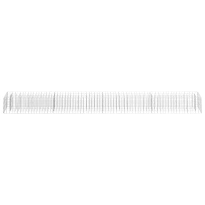 vidaXL Gabionen-Hochbeet Verzinkter Stahl 360×30×30 cm