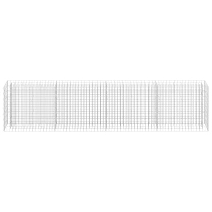 vidaXL Gabionen-Hochbeet Verzinkter Stahl 360×30×90 cm