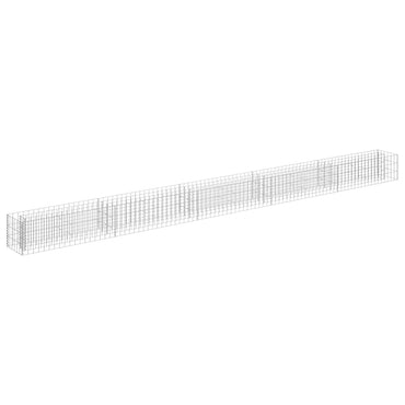 vidaXL Gabionen-Hochbeet Verzinkter Stahl 450×30×30 cm