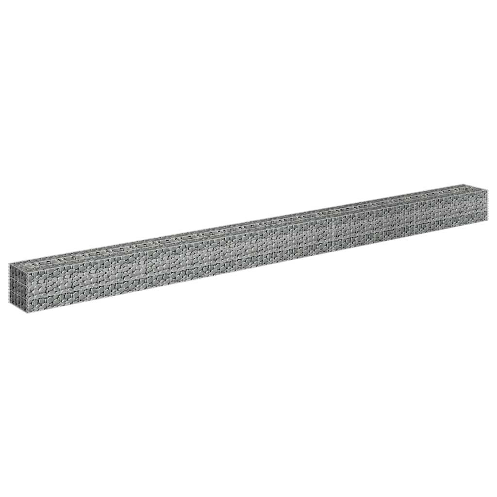 vidaXL Gabionen-Hochbeet Verzinkter Stahl 450×30×30 cm