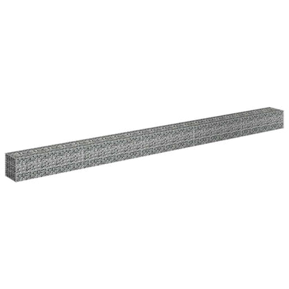 vidaXL Gabionen-Hochbeet Verzinkter Stahl 450×30×30 cm