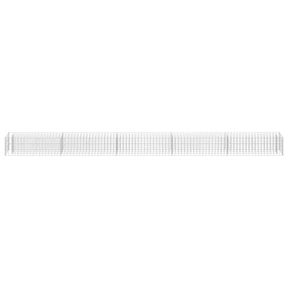 vidaXL Gabionen-Hochbeet Verzinkter Stahl 450×30×30 cm