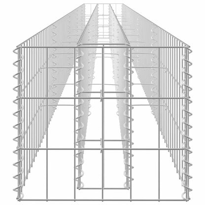 vidaXL Gabionen-Hochbeet Verzinkter Stahl 450×30×30 cm