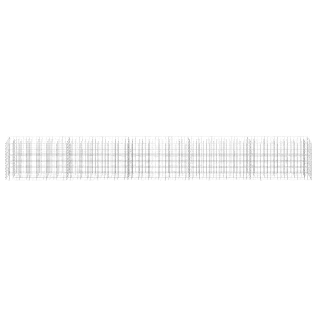 vidaXL Gabionen-Hochbeet Verzinkter Stahl 450×30×60 cm