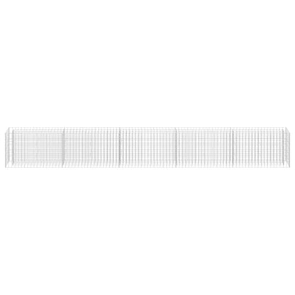 vidaXL Gabionen-Hochbeet Verzinkter Stahl 450×30×60 cm