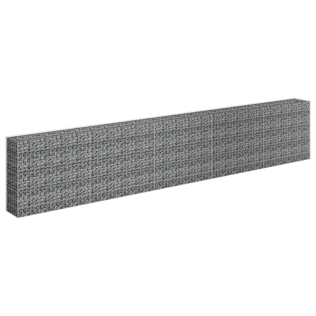 vidaXL Carré potager en gabion Acier galvanisé 450x30x90 cm