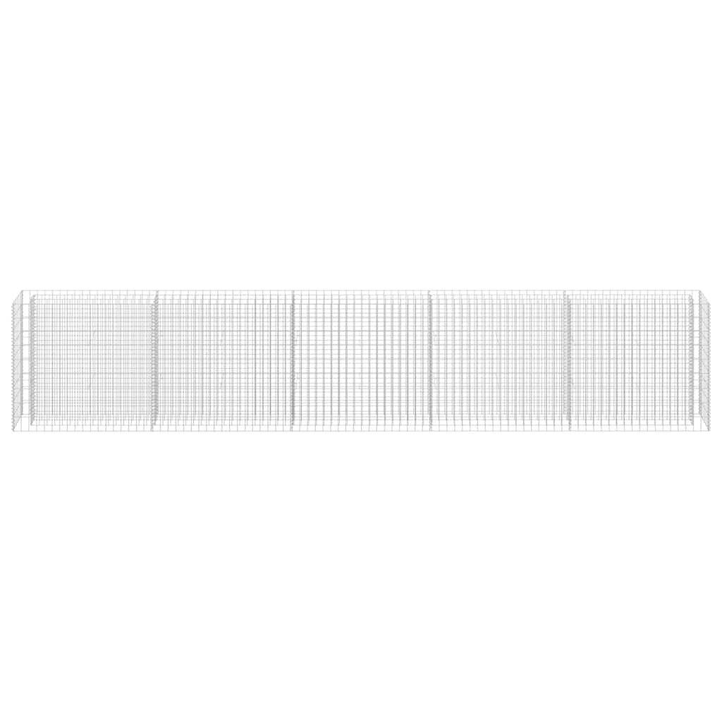 vidaXL Carré potager en gabion Acier galvanisé 450x30x90 cm