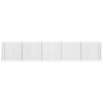 vidaXL Carré potager en gabion Acier galvanisé 450x30x90 cm
