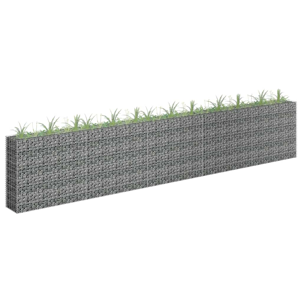 vidaXL Carré potager en gabion Acier galvanisé 450x30x90 cm
