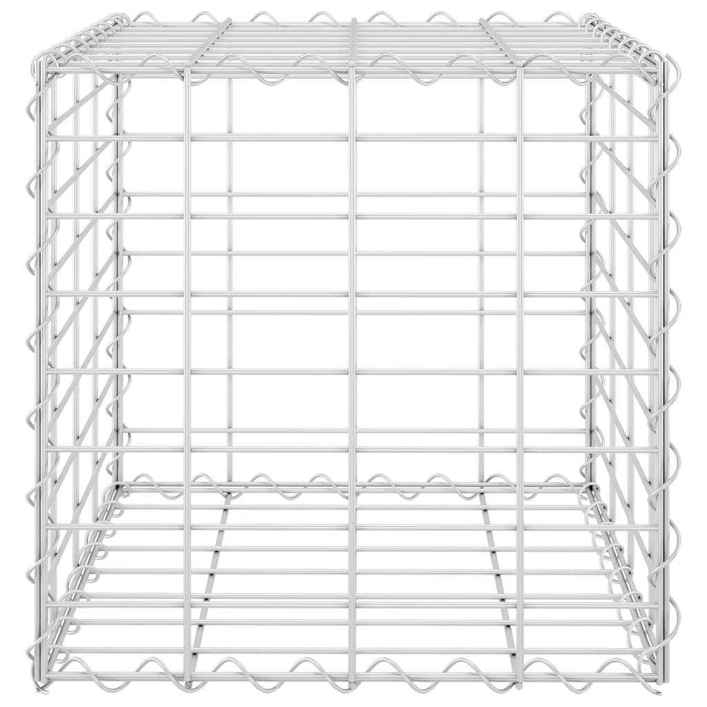 vidaXL Würfel-Gabionen-Hochbeet Stahldraht 40x40x40 cm
