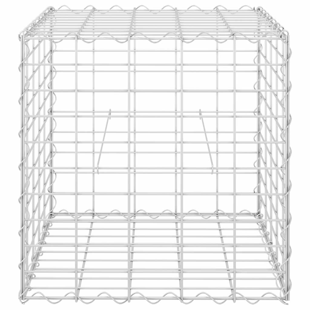 vidaXL Würfel-Gabionen-Hochbeet Stahldraht 50x50x50 cm