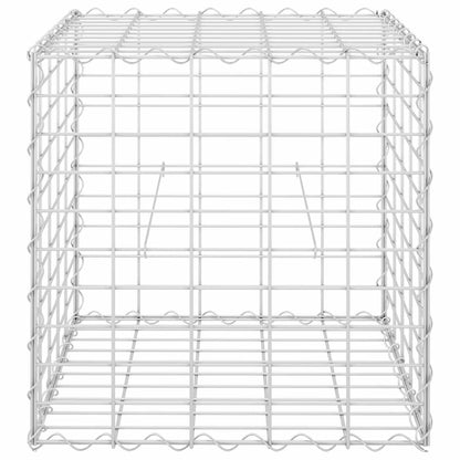 vidaXL Würfel-Gabionen-Hochbeet Stahldraht 50x50x50 cm