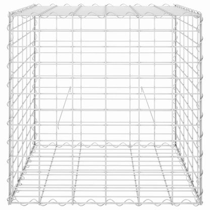 vidaXL Würfel-Gabionen-Hochbeet Stahldraht 60x60x60 cm