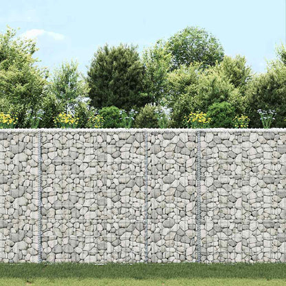 vidaXL Gabionen-Hochbeet Trapezform Verzinkter Stahl 80x20x100 cm