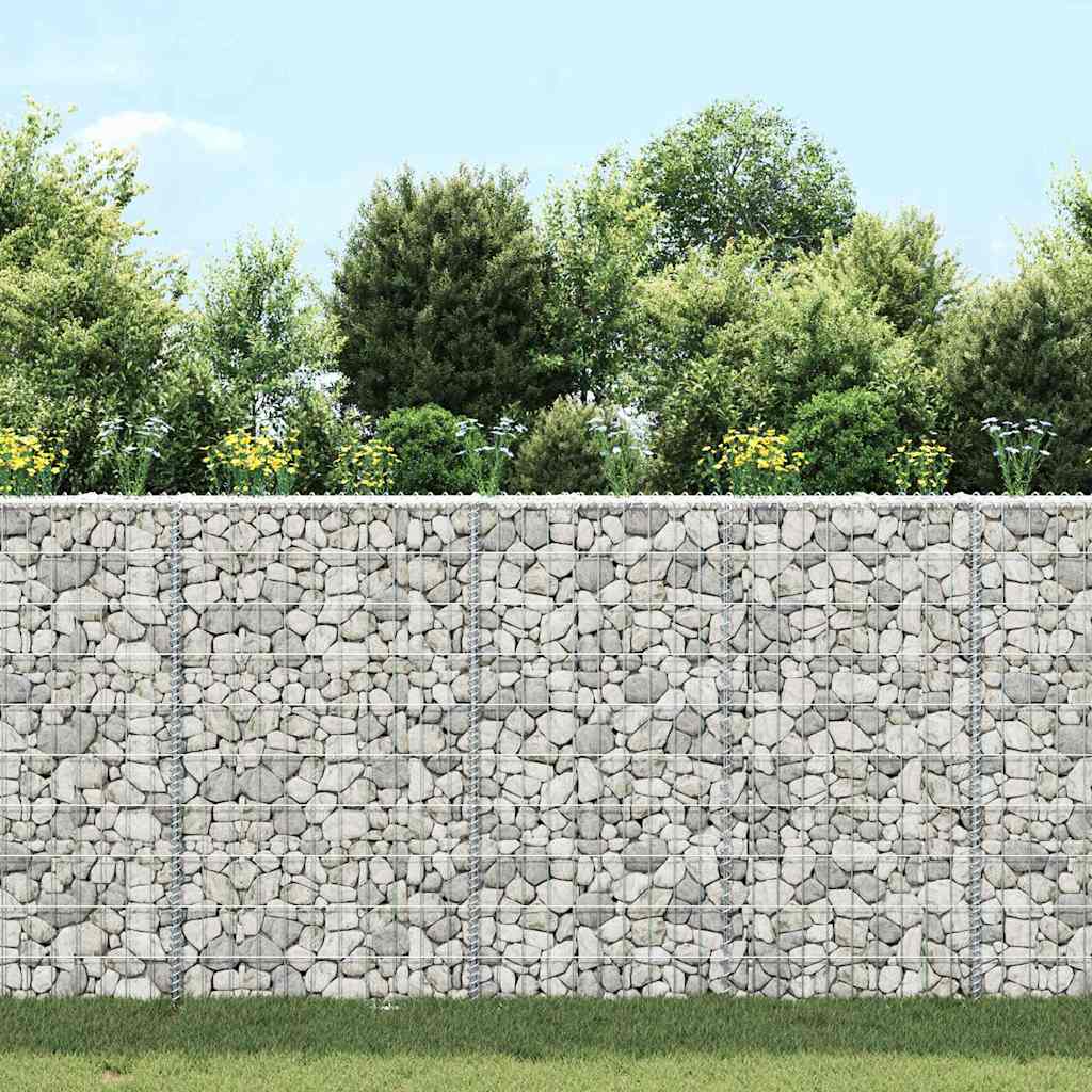 vidaXL Gabionen-Hochbeet Trapezform Verzinkter Stahl 100x20x100 cm