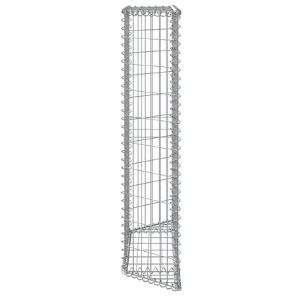 vidaXL Gabionen-Hochbeet Trapezform Verzinkter Stahl 100x20x100 cm
