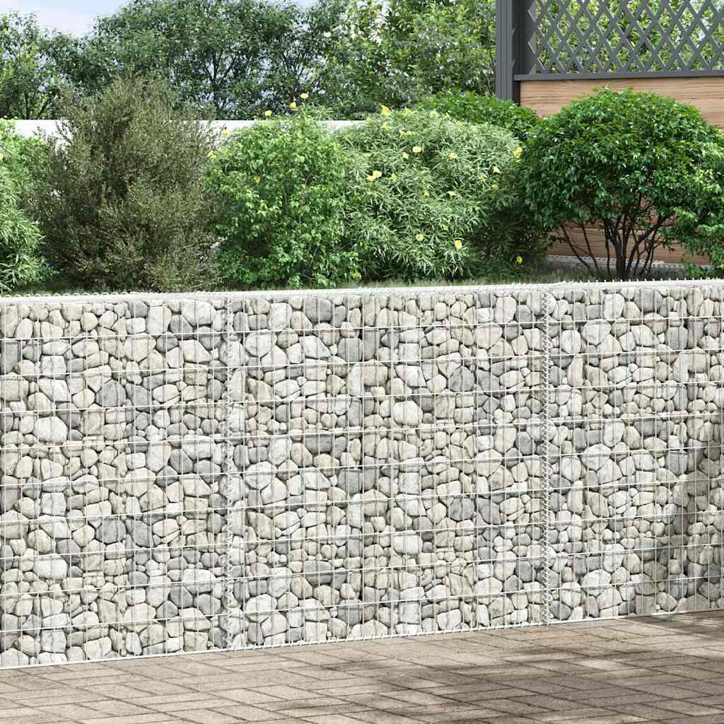 vidaXL Gabionen-Hochbeet Trapezform Verzinkter Stahl 150x20x100 cm