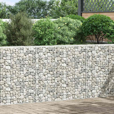 vidaXL Gabionen-Hochbeet Trapezform Verzinkter Stahl 150x20x100 cm