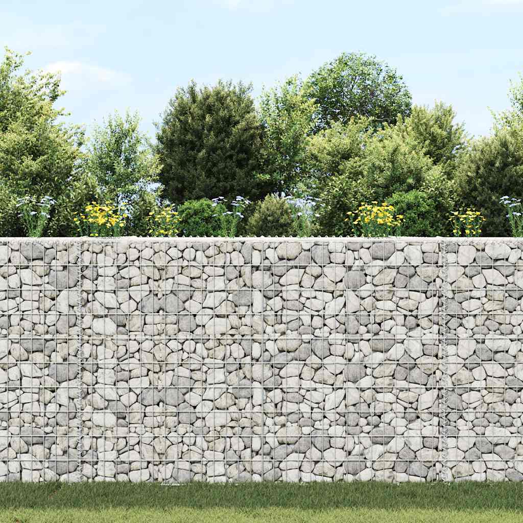 vidaXL Gabionen-Hochbeet Trapezform Verzinkter Stahl 150x20x100 cm