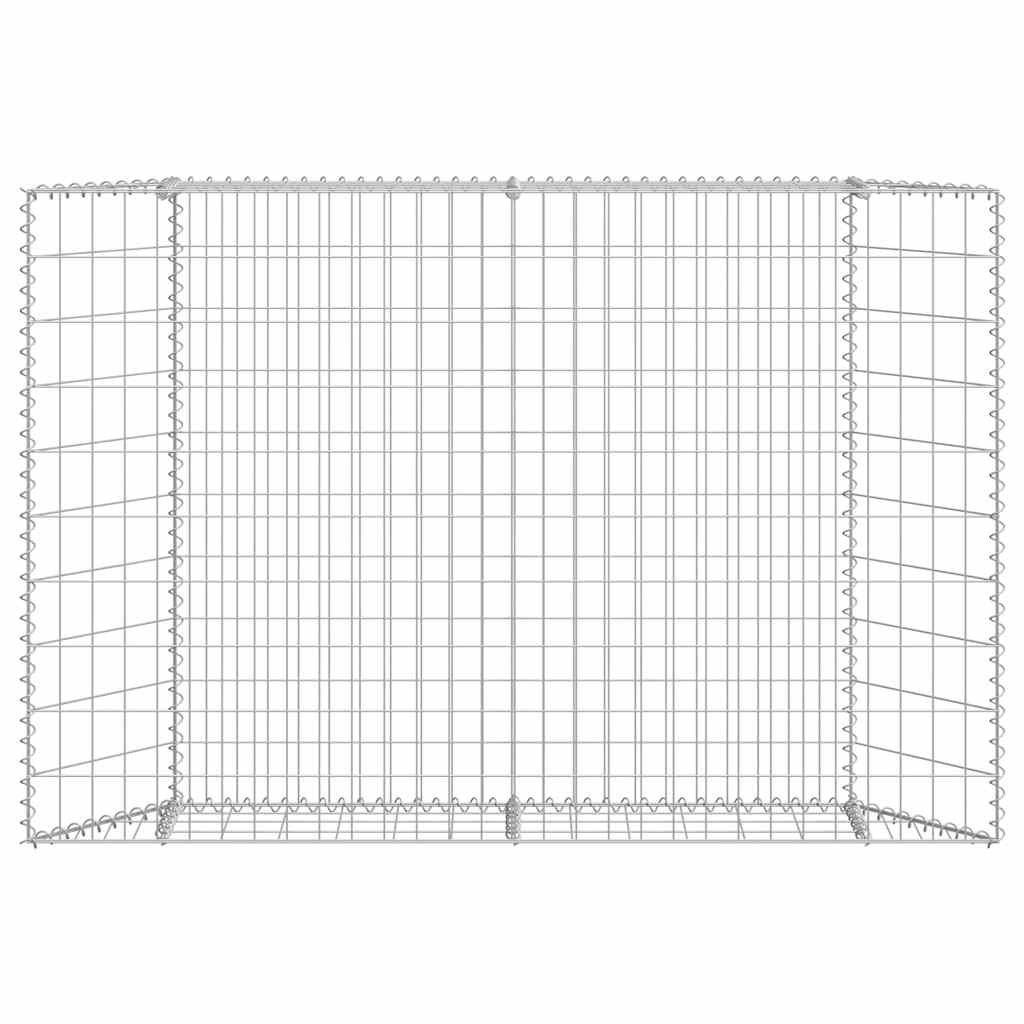 vidaXL Gabionen-Hochbeet Trapezform Verzinkter Stahl 150x20x100 cm