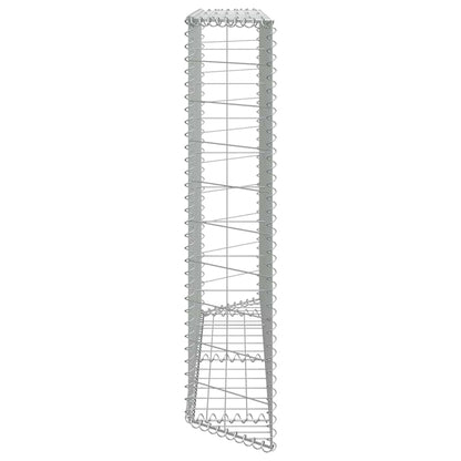 vidaXL Gabionen-Hochbeet Trapezform Verzinkter Stahl 150x20x100 cm