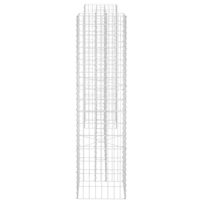 vidaXL H-förmiger Gabionen-Pflanzkorb Stahldraht 260x40x150 cm