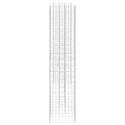 vidaXL H-förmiger Gabionen-Pflanzkorb Stahldraht 260x40x180 cm