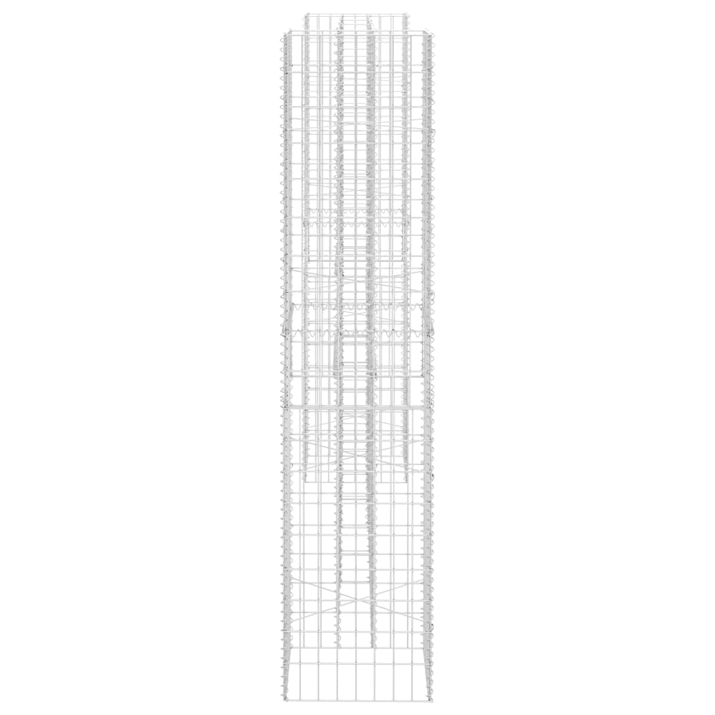 vidaXL H-förmiger Gabionen-Pflanzkorb Stahldraht 260x40x200 cm