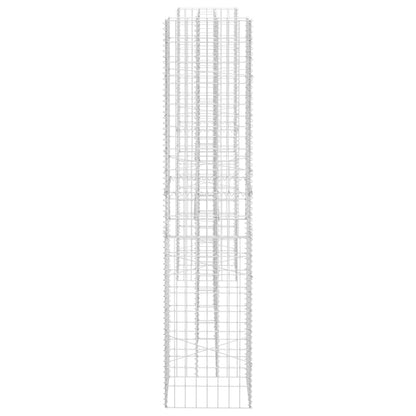 vidaXL H-förmiger Gabionen-Pflanzkorb Stahldraht 260x40x200 cm