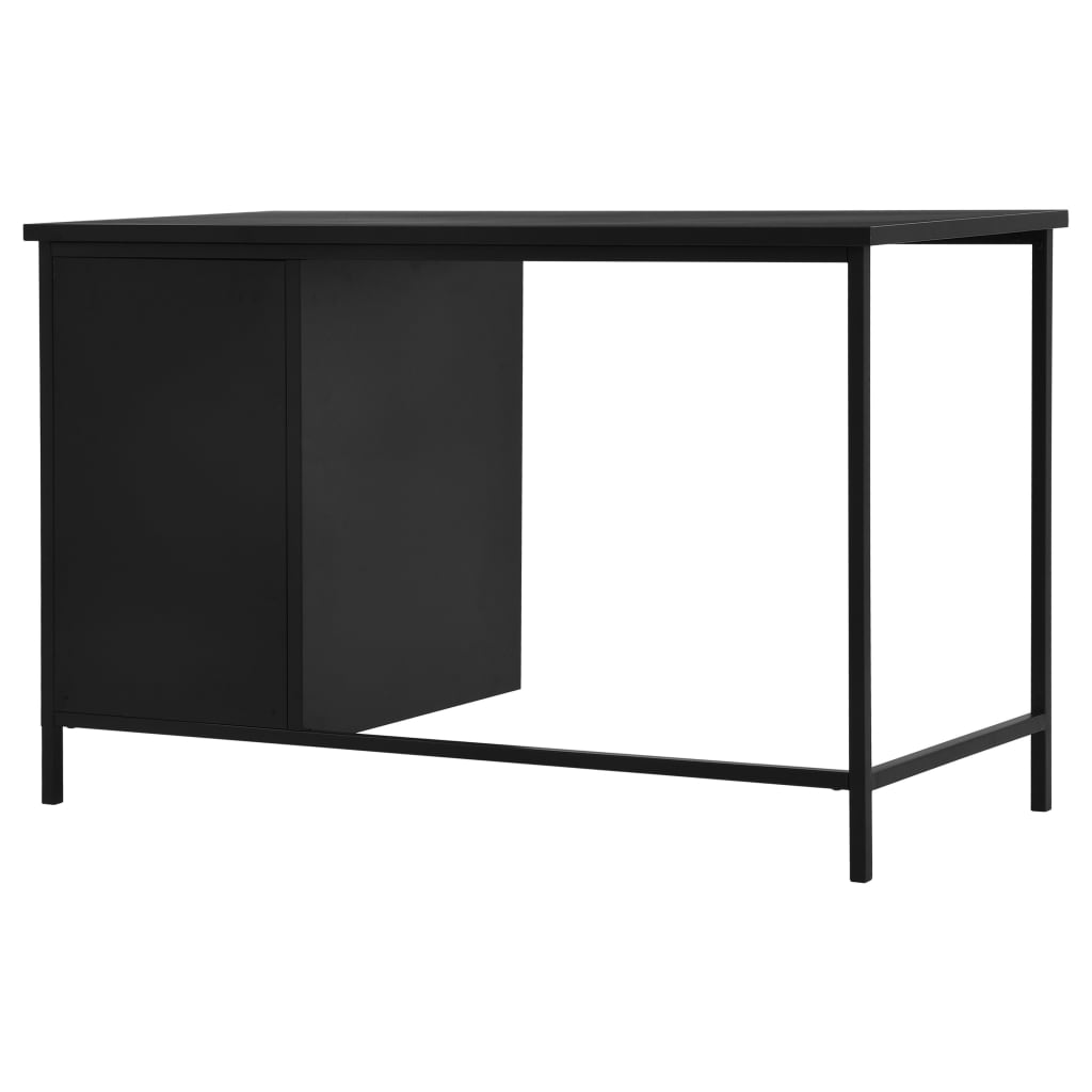 vidaXL Schreibtisch Schubladen Industriell Schwarz 120x55x75cm Stahl