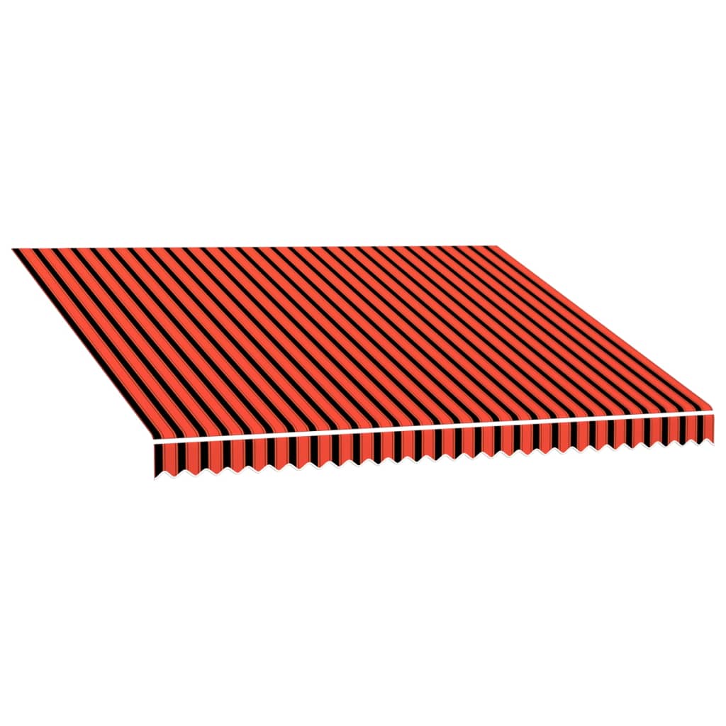 vidaXL Markisenbespannung Canvas Orange & Braun 400x300 cm