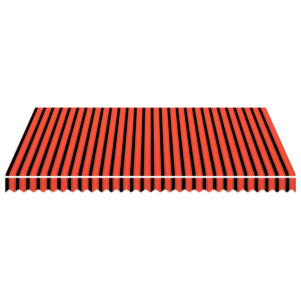 vidaXL Markisenbespannung Canvas Orange & Braun 400x300 cm