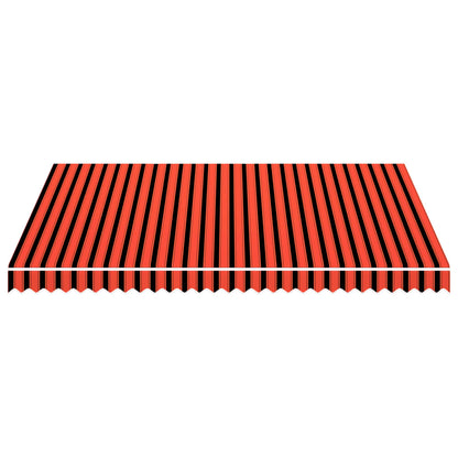 vidaXL Markisenbespannung Canvas Orange & Braun 400x300 cm