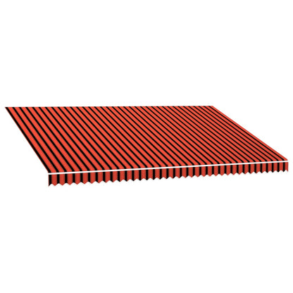 vidaXL Markisenbespannung Canvas Orange & Braun 500x300 cm