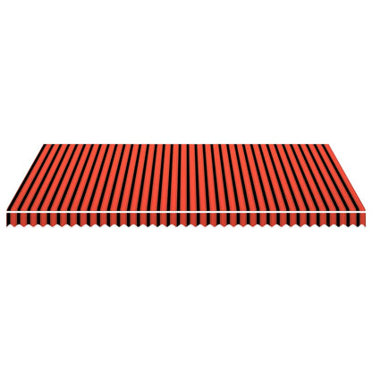 vidaXL Markisenbespannung Canvas Orange & Braun 500x300 cm