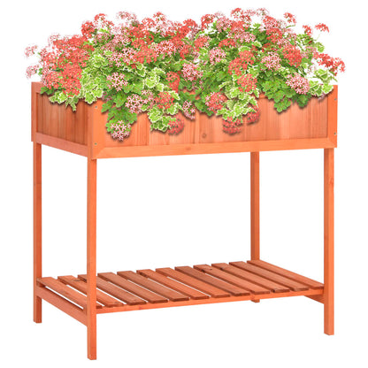 vidaXL Pflanzgefäß für Kräuter 80x60x80 cm Massivholz Tanne