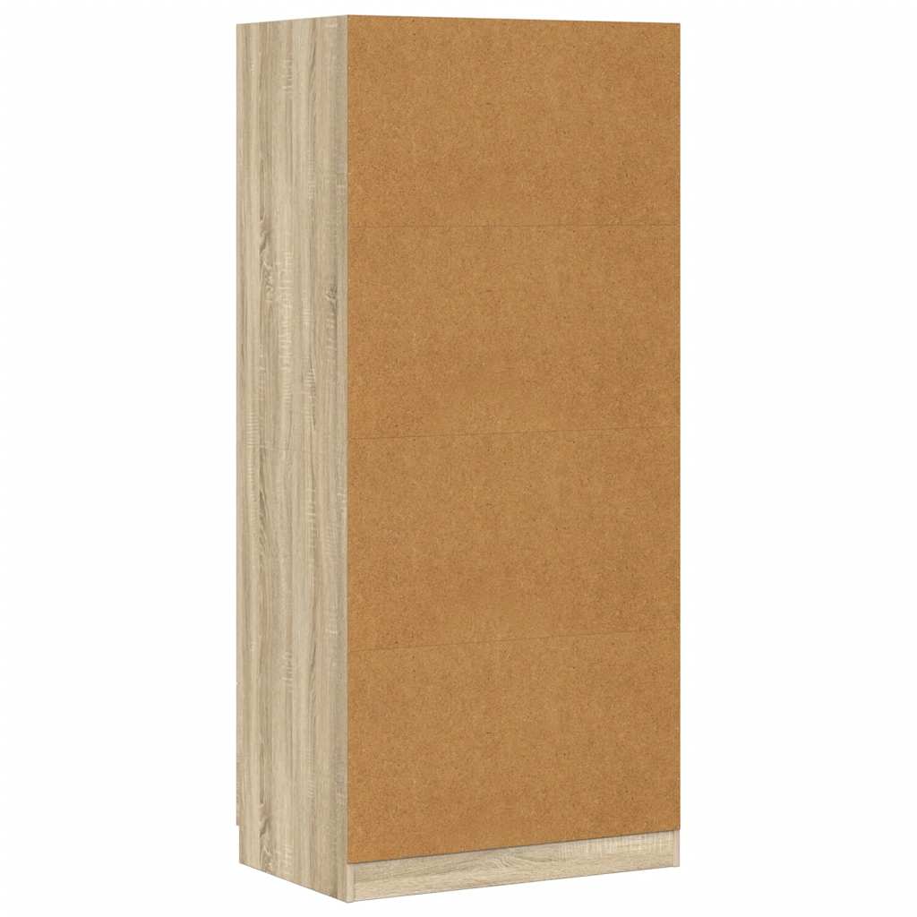 Kleiderschrank Sonoma-Eiche 80x52x180 cm Holzwerkstoff