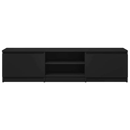 vidaXL Meuble TV Noir 140x40x35,5 cm Aggloméré
