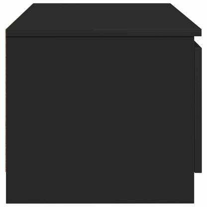 vidaXL Meuble TV Noir 140x40x35,5 cm Aggloméré