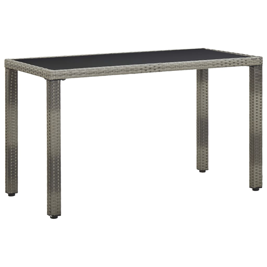 vidaXL Ensemble de salle à manger de jardin 5 pcs avec coussins résine tressée gris