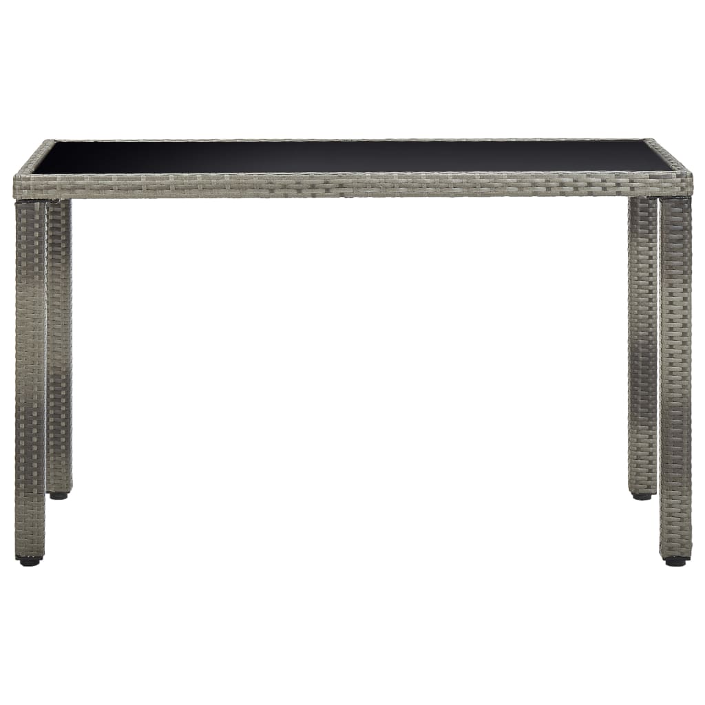 vidaXL Ensemble de salle à manger de jardin 5 pcs avec coussins résine tressée gris