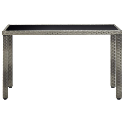 vidaXL Ensemble de salle à manger de jardin 5 pcs avec coussins résine tressée gris