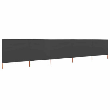 vidaXL 5-teiliges Windschutzgewebe 600 x 80 cm Anthrazit