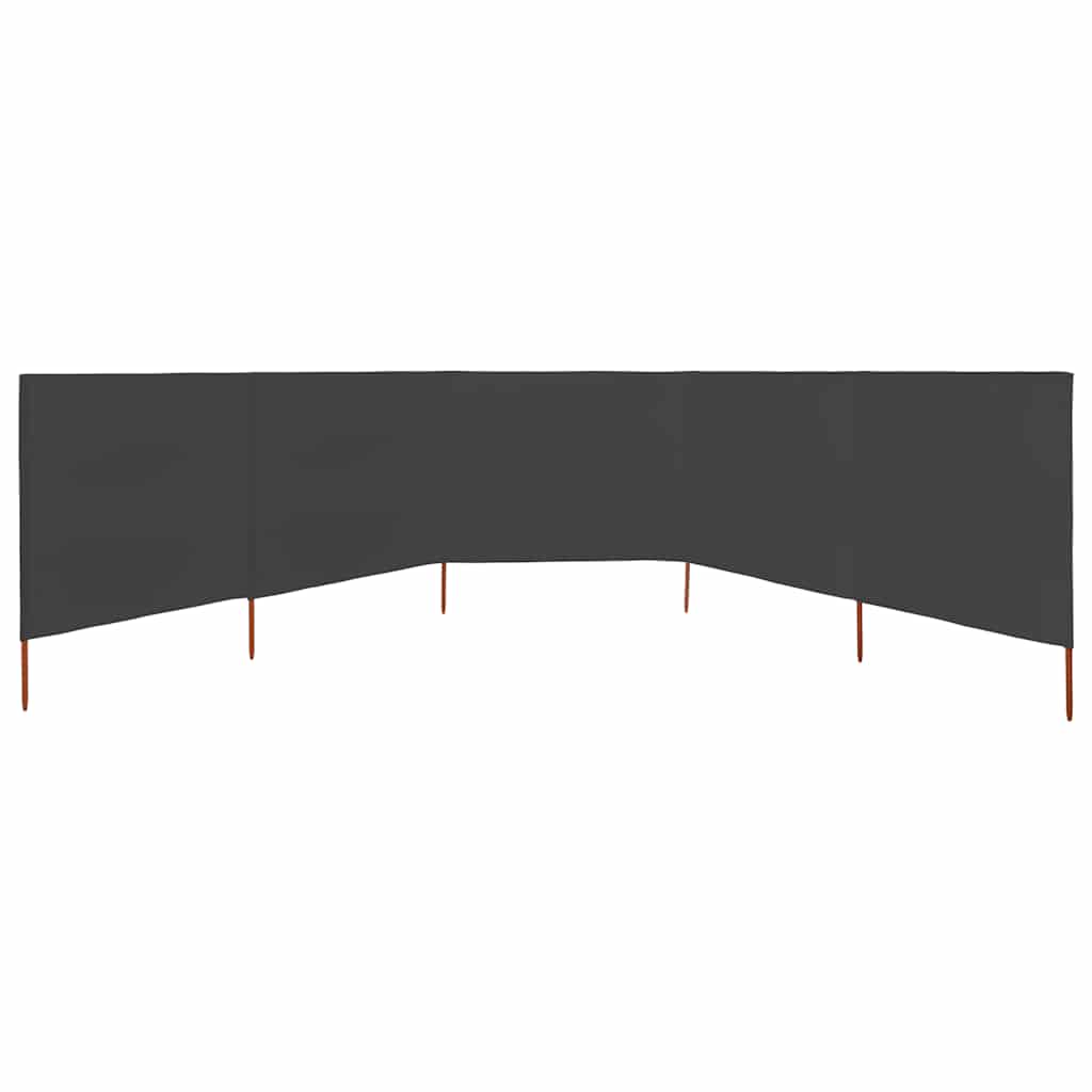 vidaXL Brise-vue 5 pièces 600 x 80 cm anthracite