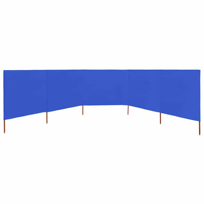 vidaXL Brise-vue 5 pcs 600 x 80 cm bleu azur