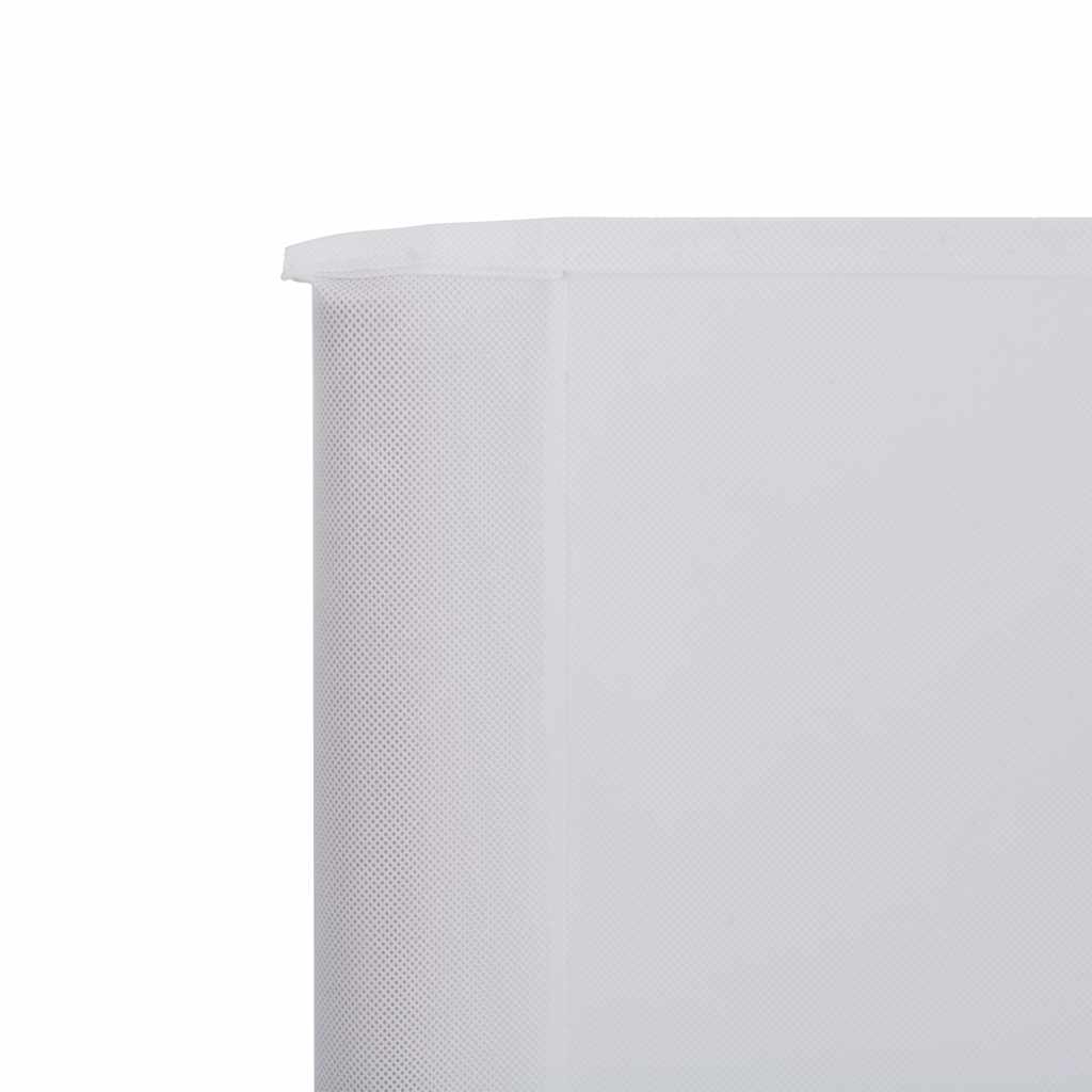 vidaXL 5-teiliges Windschutzgewebe 600 x 120 cm Sandweiß