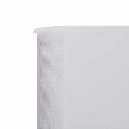 vidaXL 5-teiliges Windschutzgewebe 600 x 120 cm Sandweiß